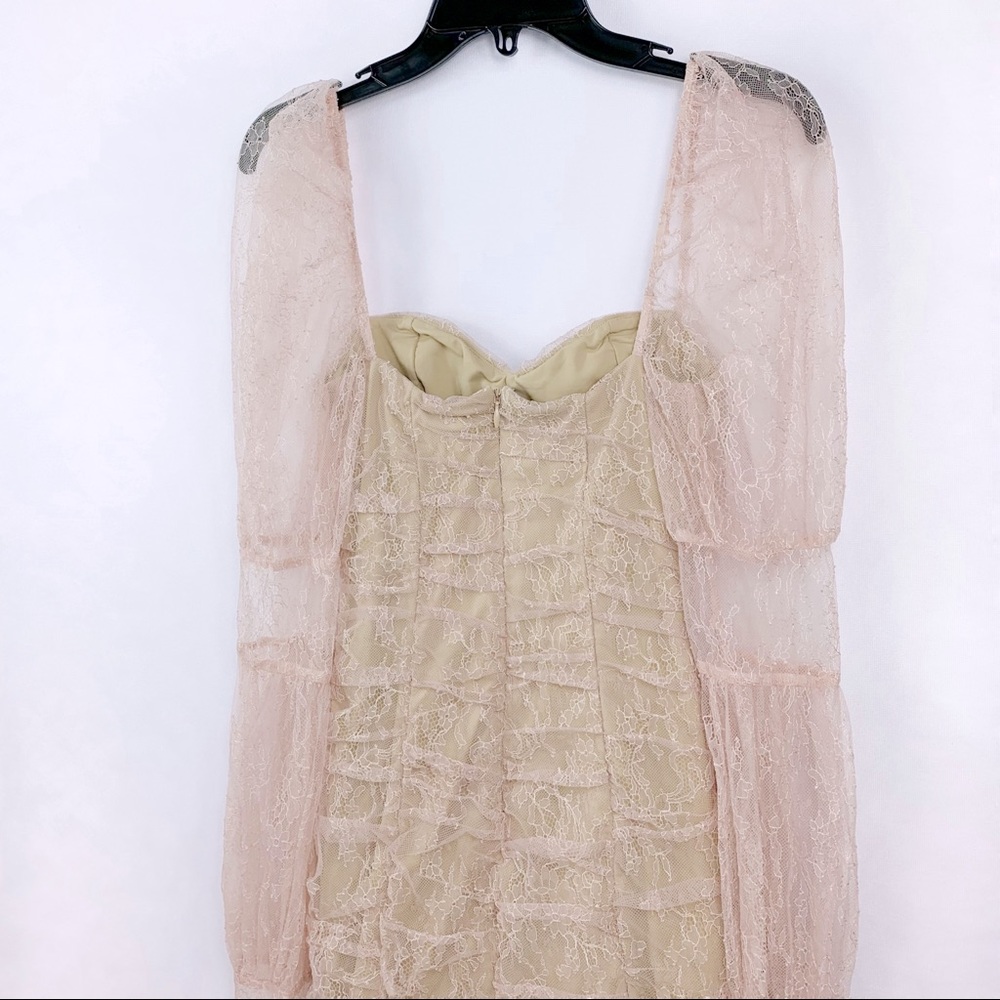 NWT REVOLVE Michael Costello Isadora Mini Dress in Baby Pink - Picture 5 of 5